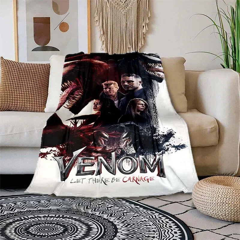 thumbnail image 1 of Manta con estampado de Marvel Venom, ligera, para sala de estar, dormitorio, habitación de niños, cálida, regalo de Navidad, 1 of 5