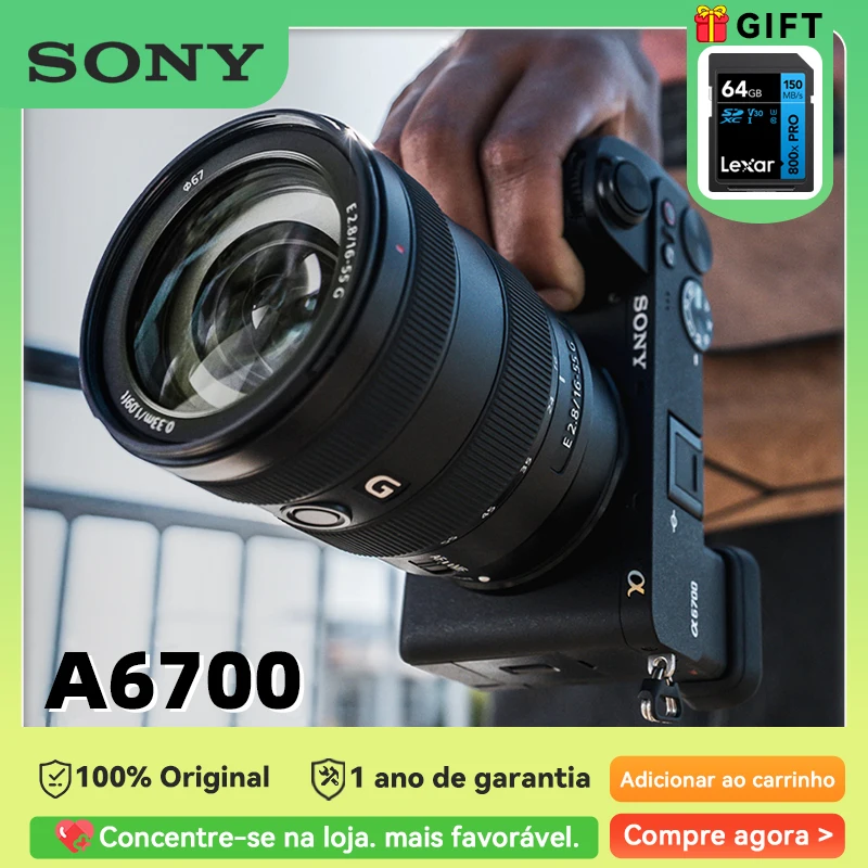 Digital Camera Sony Alpha A6700 E-Mount APS-C Mirrorless 4K Video 5-Axis Image 16-50mm
