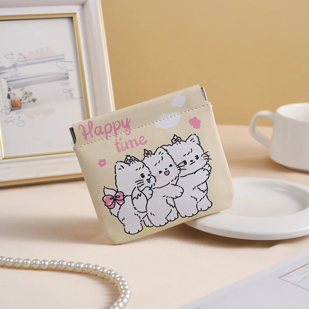 Multifunktionale PU-Lippenstift-Kosmetiktasche mit Automatischer Verschlussfunktion, Cartoon-Mini-Geldbörse, Wasserdichte Datenkabel-Aufbewahrungstasche für Reisen – Detail 10