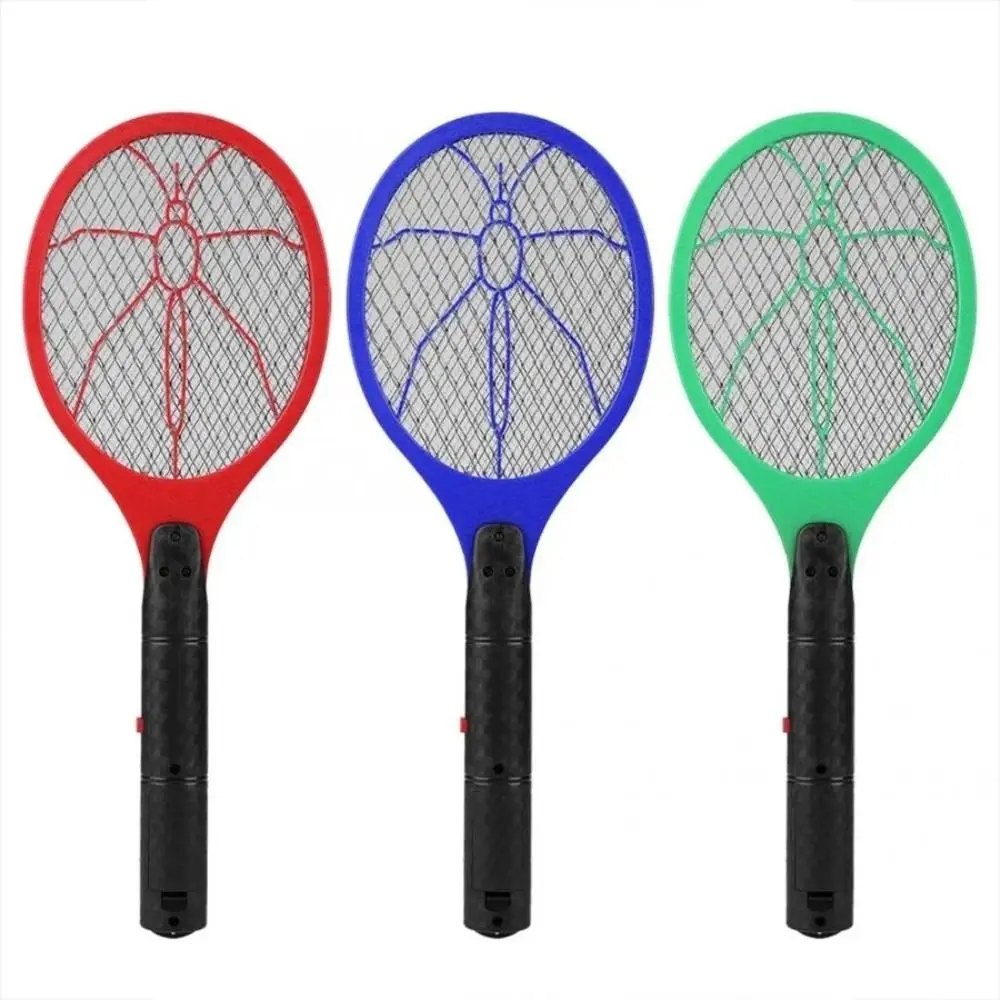 

Plastic Electric Fly Insect Racket Portable Mosquito Wasp Mosquitos Killer Red Yellow Blue Zapper Killer Outdoor Indoor