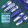 30g Makartt Rhinestone Glue with Royal Blue Glass Crystal Kit  for Shine Nail Art Manicure Makeup DIY Decoration Gem Jewelry 3