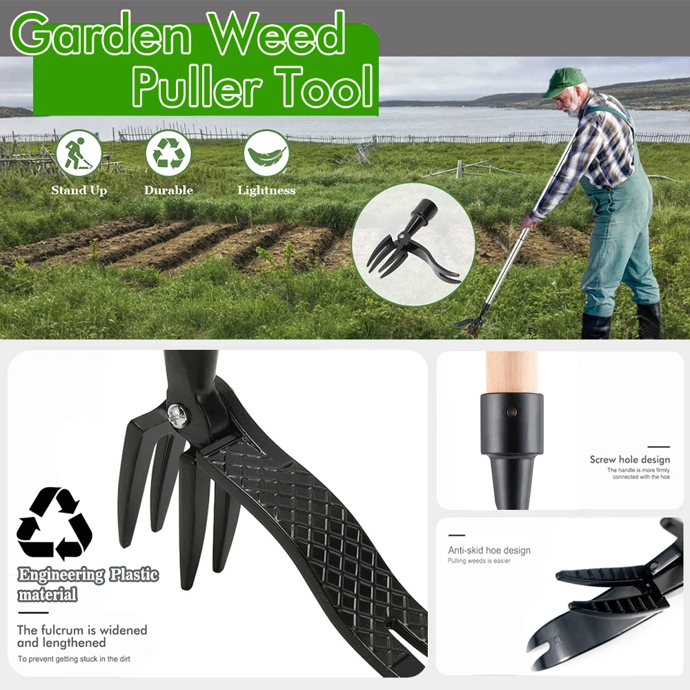 Stand Up Weed Puller Tool Weeding Head Replacement Manual Weed Remover Plastic Claw Weeder Root Remover Hand Tool Outdoor weed tool head,portable weeder,hand weeder,weed puller tool,weed puller,weed tool attachment