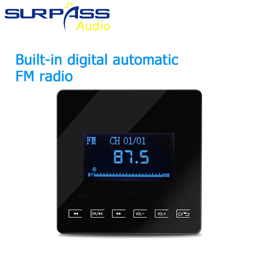 Amplificador de Parede Bluetooth Mini Amplificador Bluetooth Sistema de Áudio em Casa Touchkey Fundo Music Player Conectar a tv Superar - Image 2