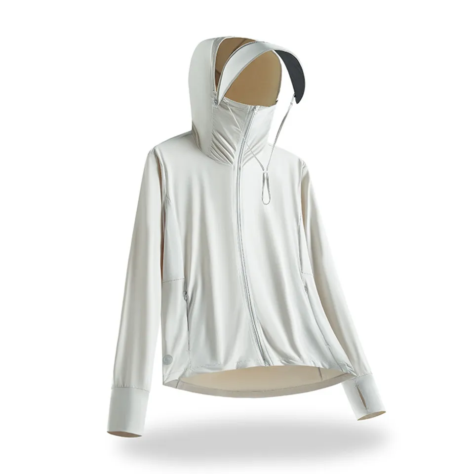 Summer Sunscreen Ice Silk Hoodie Fishing Suit