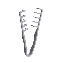 Puffy Texture Wide - Toothed Comb (Grey)
