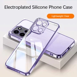 Custodia per telefono in silicone placcato elegante e lussuosa - Cover morbida di alta qualità con bumper