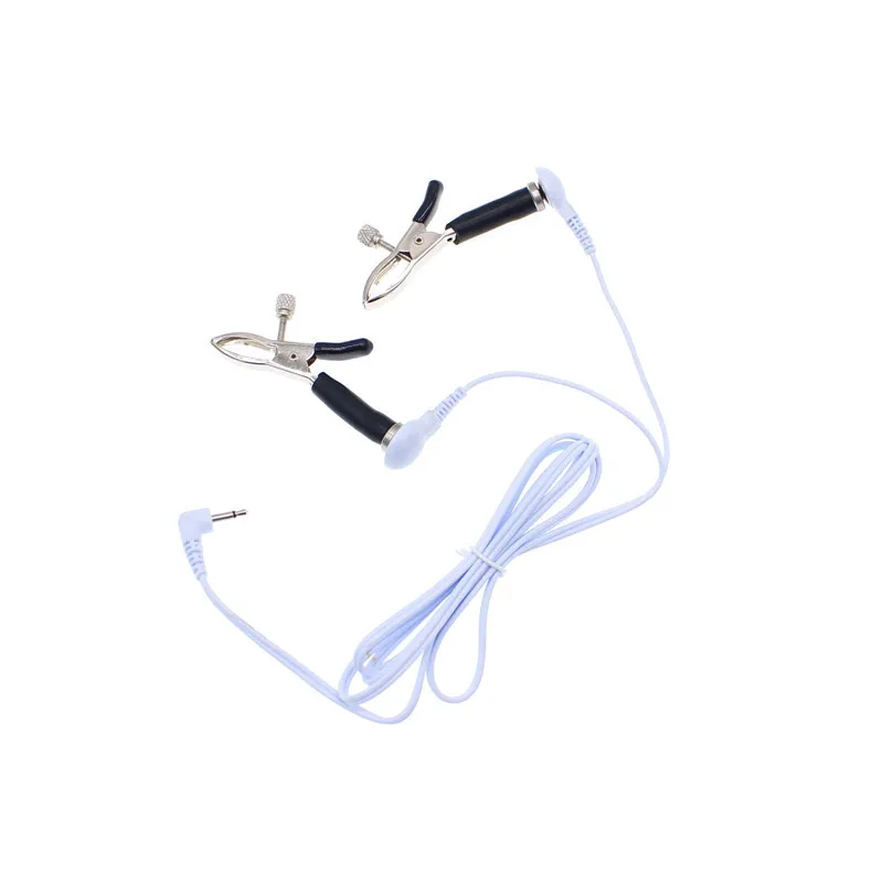 Sex Products Electric Shock Nipple Clamps Body Massage Breast Clip BDSM Fetish Labia Clips Vagina Stimulator Sex Toy for Couples