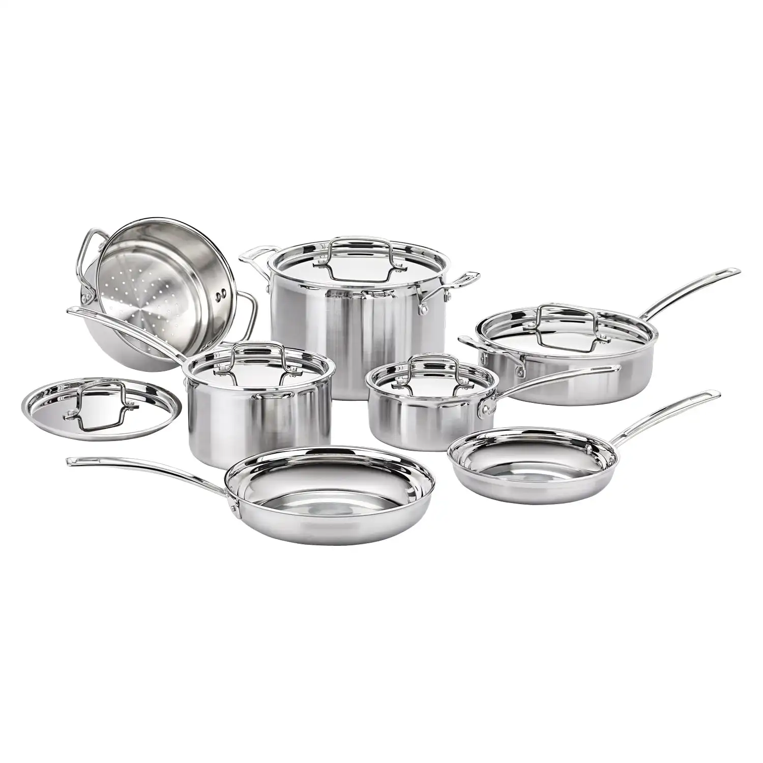 Conair-Cuisinart MultiClad Professional Stainless Steel 1.5 qt Saucepan with Cover