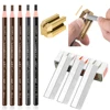 Eyebrow Pencil With Sharpener 4Pcs Brow Trimmer Blade Microblading Supplies Set Eyebrows Sharpening Tip Thin Art Makeup Tools 1