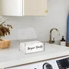 Acrylic Lid Box Room Dryer Sheets With Dispenser Laundry Fabric Tissue Organizer Storage Softener Clear 6