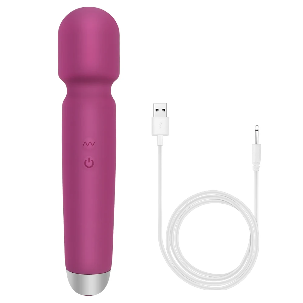 21cm Magic Wand Vibrator for Women Clitoris Nipple Stimulator Vaginal Anal Plug Dildo Female Masturbator Erotic Product Sex Toys