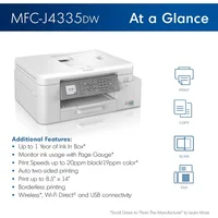 MFC-J4335DW INKvestment Tank All-in-One Printer with Duplex and Wireless Printing Plus Up to 1-Year of Ink in-Box 2