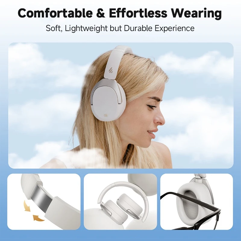美品 Edifier W830NB Amazon.com: Edifier W830NB Wireless Over Ear Headphones with