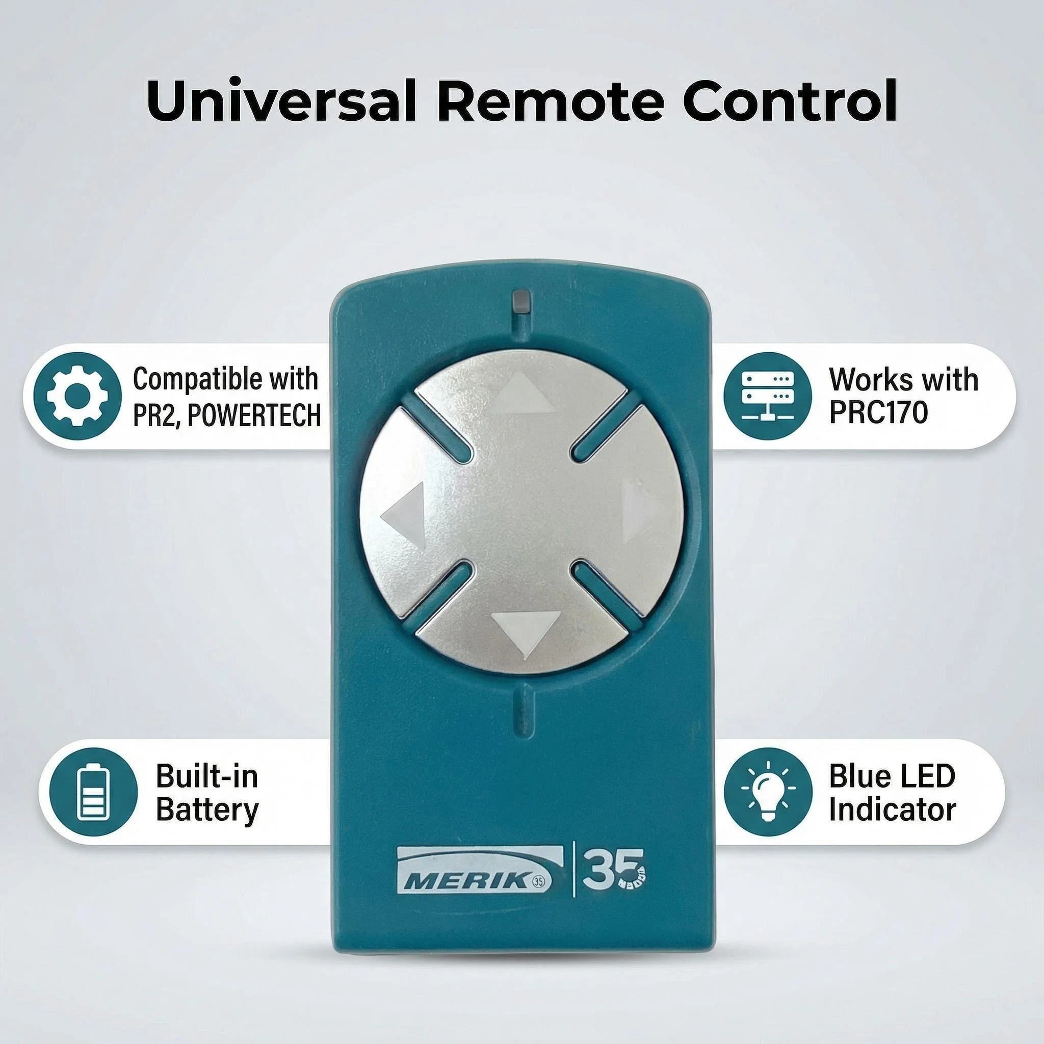 PowerTech PR2 PR4 PR1 PR-2 차고 문 개폐기 433MHz 4채널 송신기 롤링 코드 새 제품 1-20개 팩