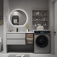 Washing Table Bathroom Cabinet Washing Machine Integrated Cabinet Laundry Cabinet 1