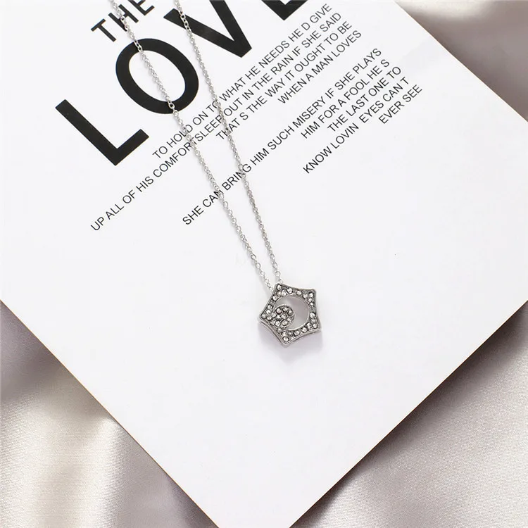 Necklace Boys Over Flowers Star and Moon Collar Korean Dorama Jandi Chain Pendant 5