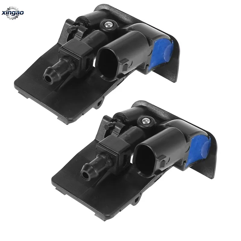 2PCS 61667161469 자동차 왼쪽 및 오른쪽 앞 유리 와셔 노즐 스프레이 제트 BMW X5 E70 2006-2010
