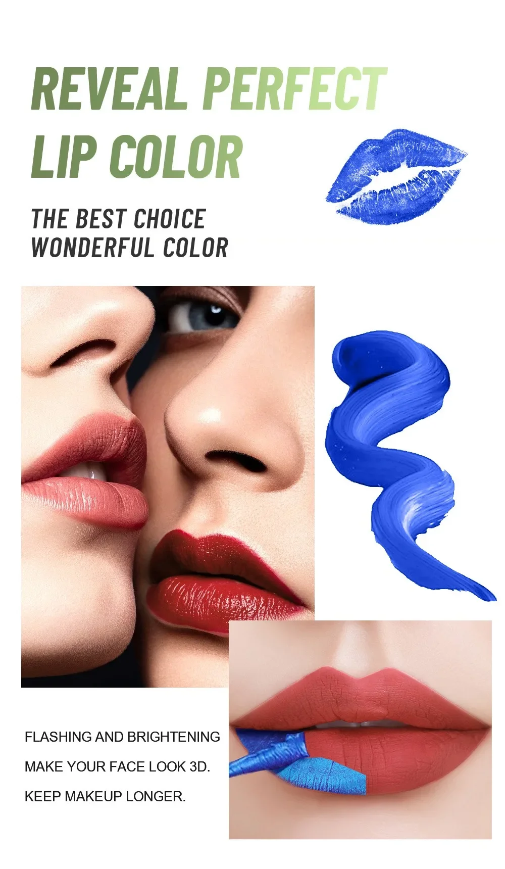 Description Picture 5 of item6-Color Spray Liquid Peel-off Lip Gloss Matte Mist Lipstick Waterproof Makeup Tattoo Mask Glaze Tear Contour Lip Stain Cosmetic