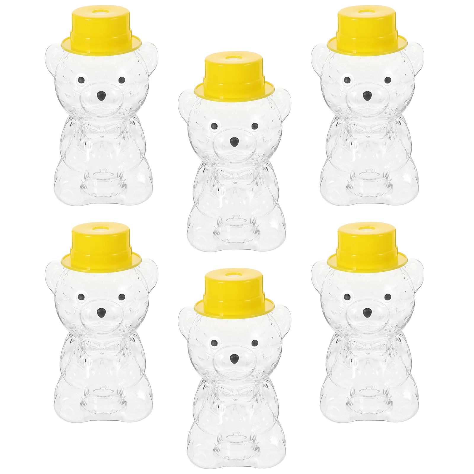 

6pcs Multi-functional Plastic Water Bottle Transparent Plastic Water Bottle Cartoon Beer Coffee Milk Bottle