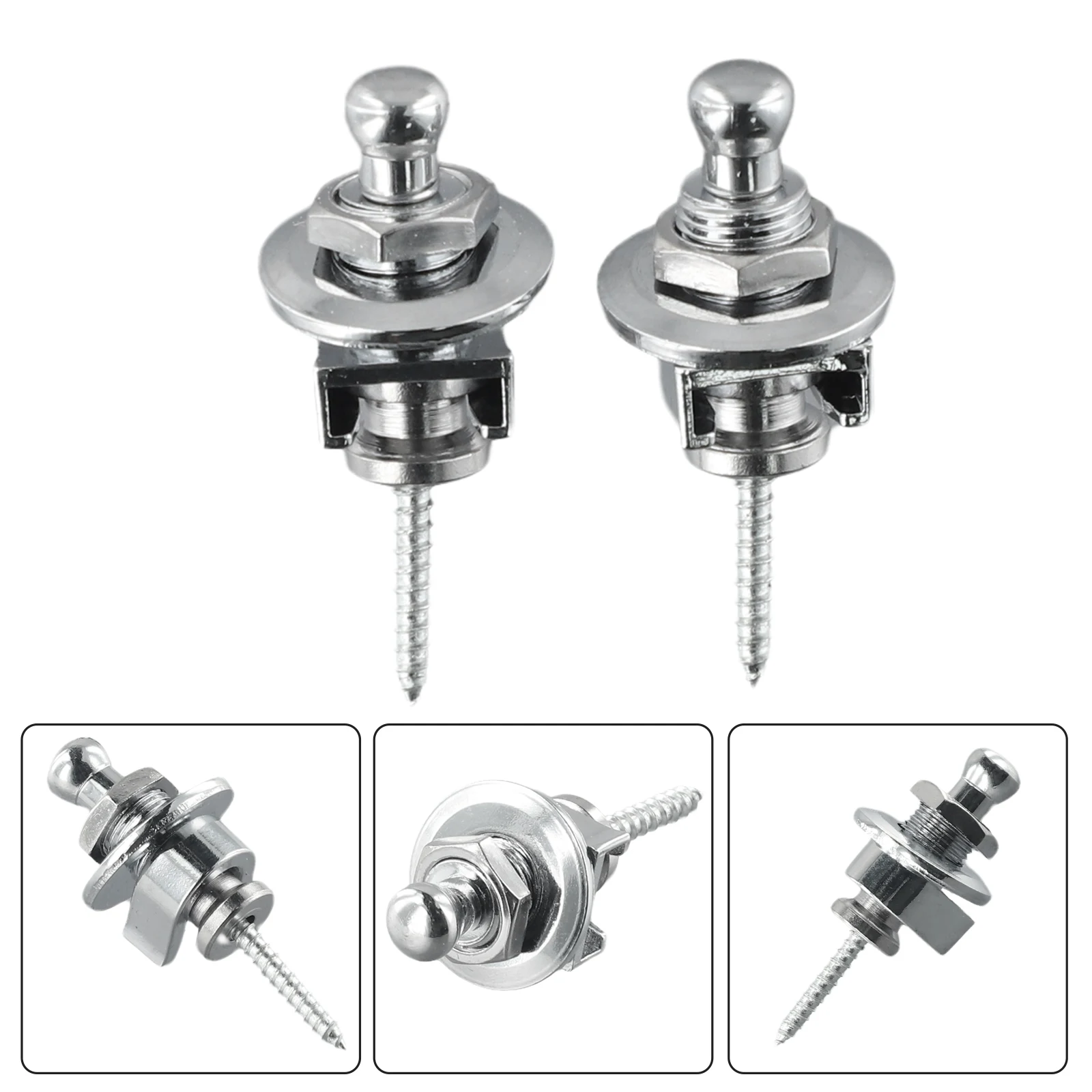 

Замки с ремешком для гитары, укулеле, инструменты для народной гитары, металлические детали, замена, 2 шт. аксессуаров, черные акустические басы