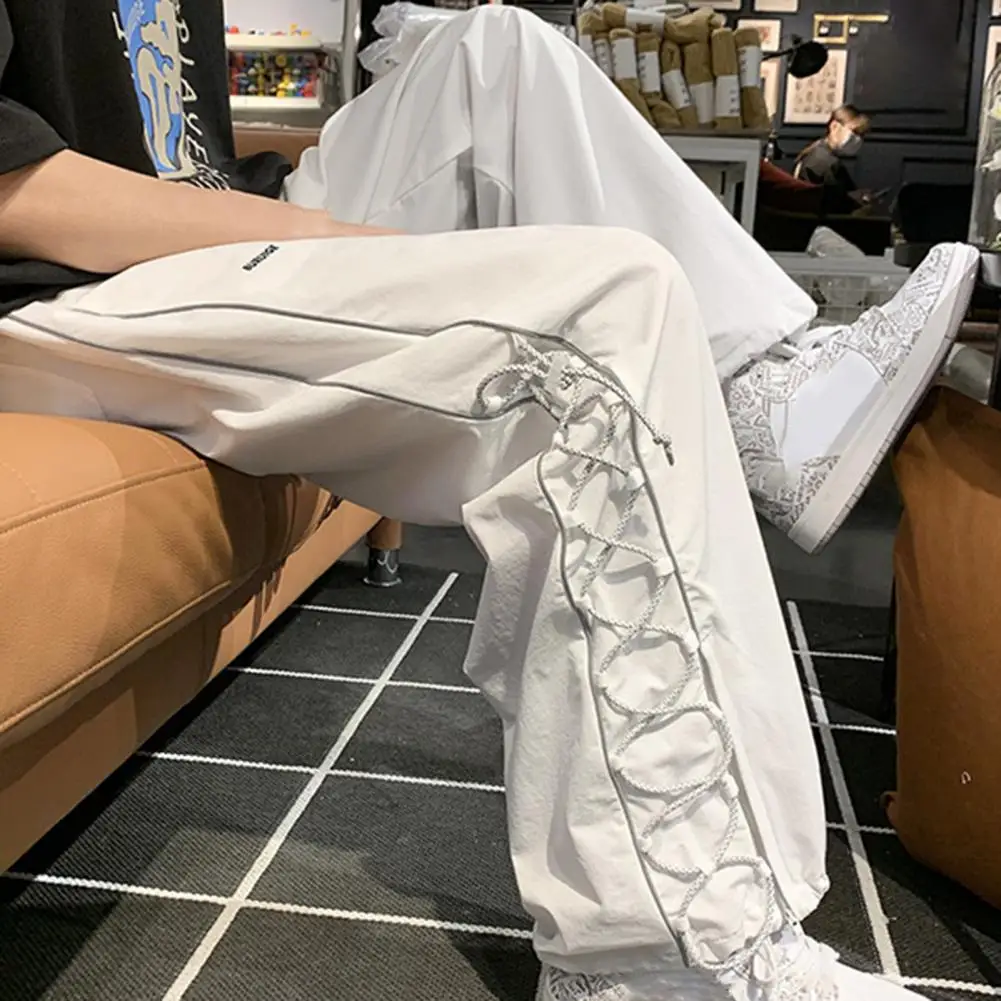 

Stylish Casual Pants Mid-Rise Fine Sewing Summer Thin Hip Hop Cargo Pants Quick Drying Cargo Trousers Daily Clothing
