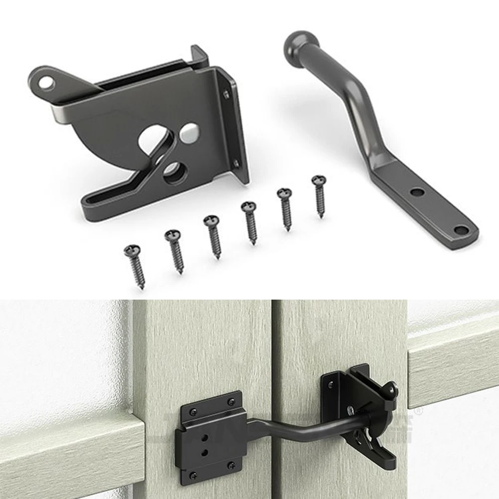 Auto Gate Latch Self Locking Gravity Latch Door Bolt Lock Hasp for Garden Metal Wooden Fence Pasture Farm door latch bolts