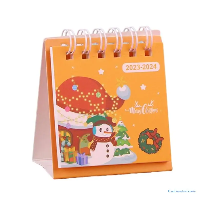 2024 Mini Desk Calendar Monthly Pages Month Referances from 09/2023 to 12/2024 DropShipping