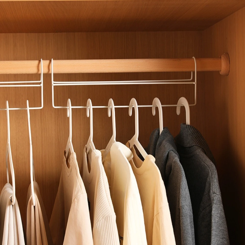 Space-Saving Multi-Function Closet Organizer Hanger Rod