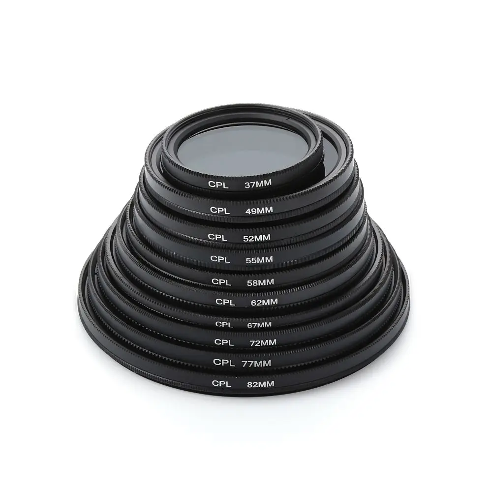 circular polarizing filter Polarizing CPL Circle Filter 37/49/52/55/58/62/67/72/77/82mm For Canon Nikon DSLR Photography Camera Polarizing Filter Lens