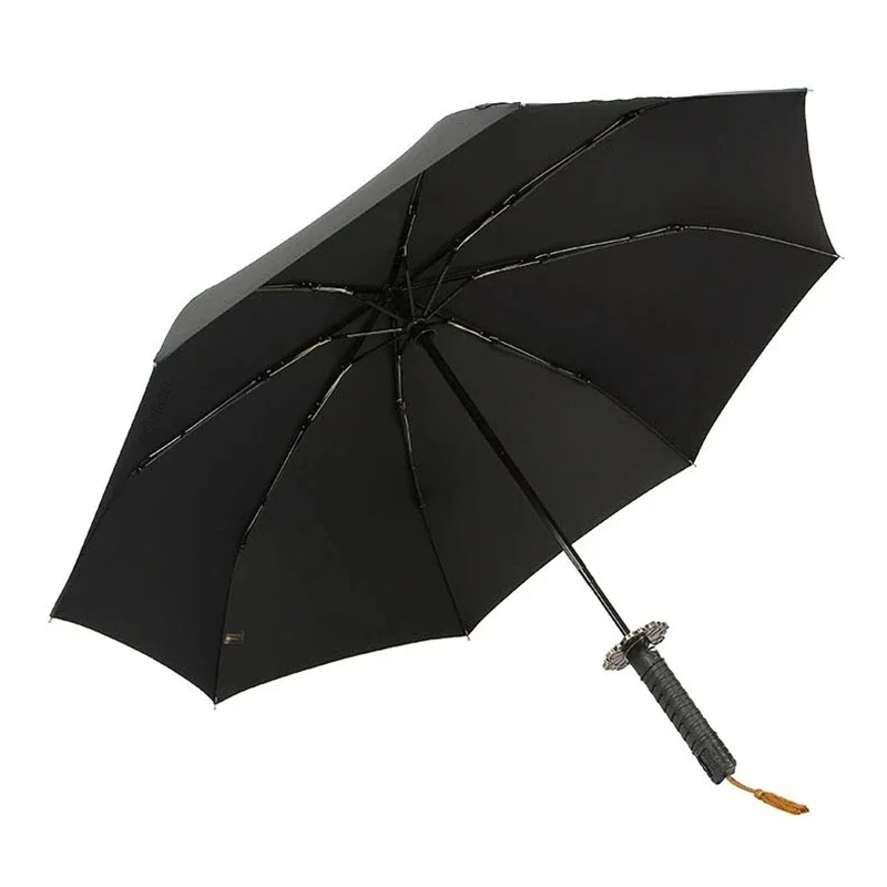 Automatic Umbrella folding umbrella automatic umbrella wind resistant umbrella windproof umbrella japanese umbrella Japanese Samurai Style for Man Women