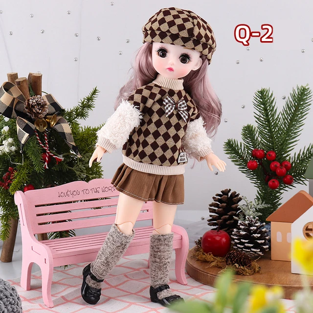 Fashion 30cm 1/6 Anime Bjd Doll Princess Clothes Accessories Suit Loli Skirt Girls Kids Doll Dress Up DIY Toy Gift Reborn Kawaii - Q-2, 30 cm