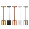 Classic Metal Touch Sensor LED Table Lamp Rechargeable Desk Lamp 3 Colors Creative Ambient Light Bar Room Decor Night Light Gold 4