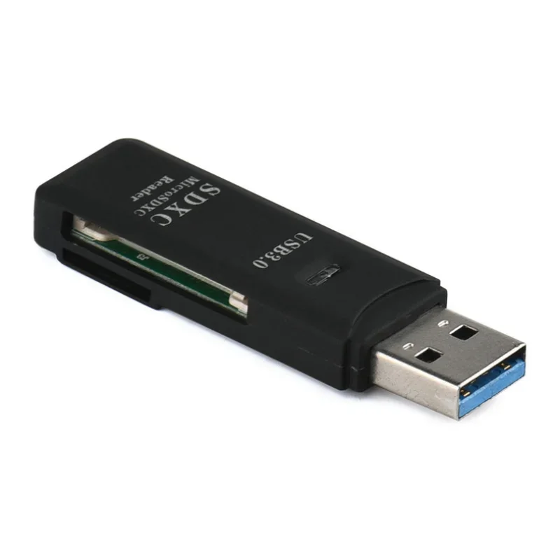 2 in 1 카드 리더 USB 3.0 마이크로 SD TF 카드 메모리 리더 고속 멀티 카드 쓰기 어댑터 플래시 드라이브 노트북 액세서리