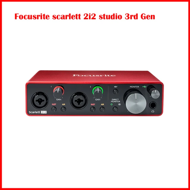 Focus rite scarlett 2 i2 studio pack hp60 kopfhörer der 3 