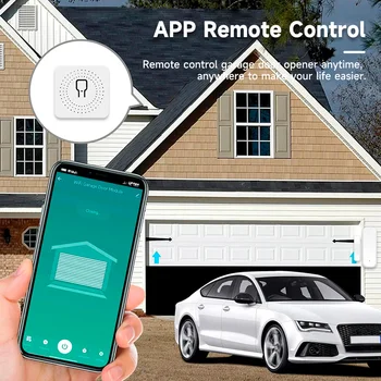 Tuya WiFi Smart Garage Door Opener Door Sensor Smart Home Home Automation Work For Google Assistant Alexa APP Remote Control 1