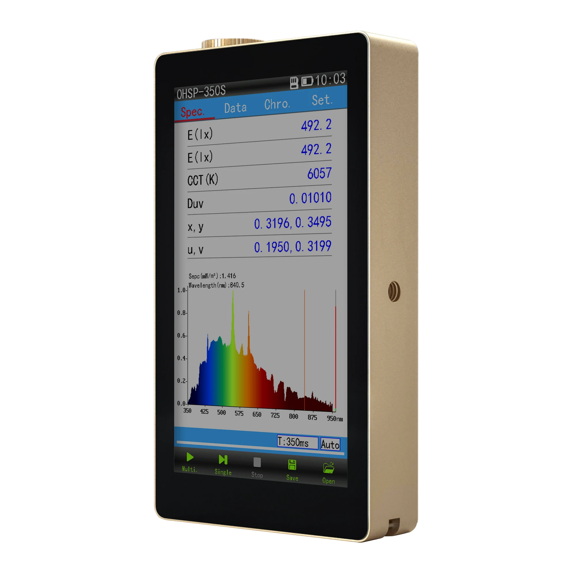 

Спектрометр UV VIS IR TM-30 TLCI, для светового теста,-нм