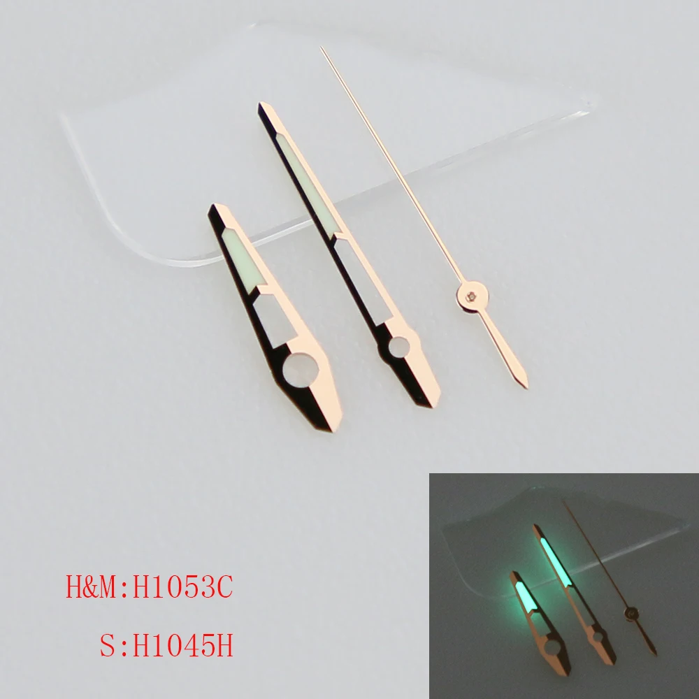 Cut Face Super C3 Green Luminous Watch Hands Fit NH34 35 36 38 70 Automatic Movement 1053