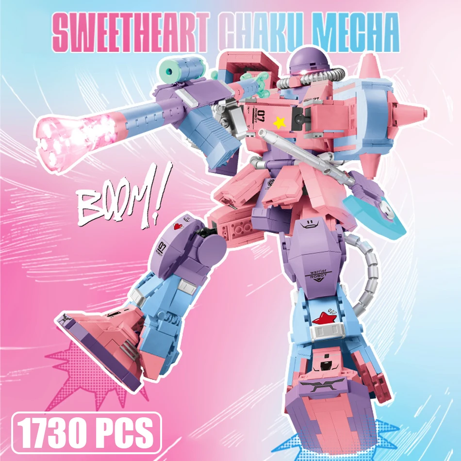 MOC Pink Sweetheart Zakude Mechanical Armor Building Blocks