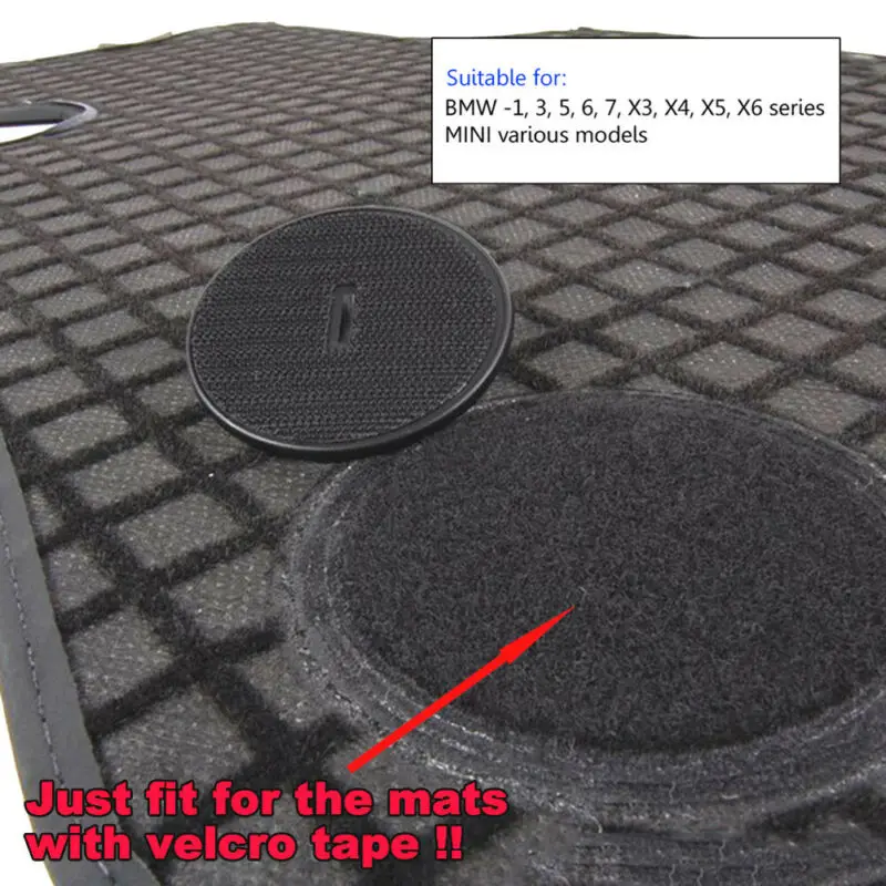 바닥 매트 클립 T 앵커 플레이트 잠금 장치, BMW F10 F11 E65 E66 07149166609 -1, 3, 5, 6, 7, X3, X4, X5, X6 시리즈용 자동차 액세서리, 2 개