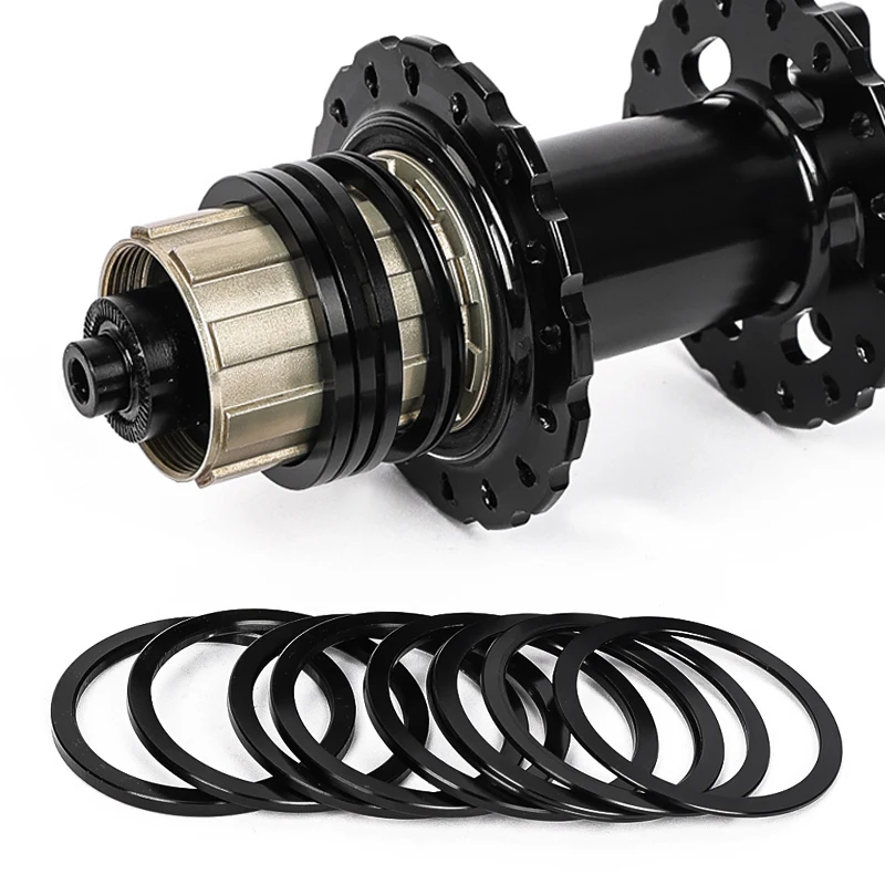 Bicycle Bottom Bracket Washer Aluminum Alloy Bike Crankset Washer Bike Crank Cover Chain Wheel Spacers Adjuster