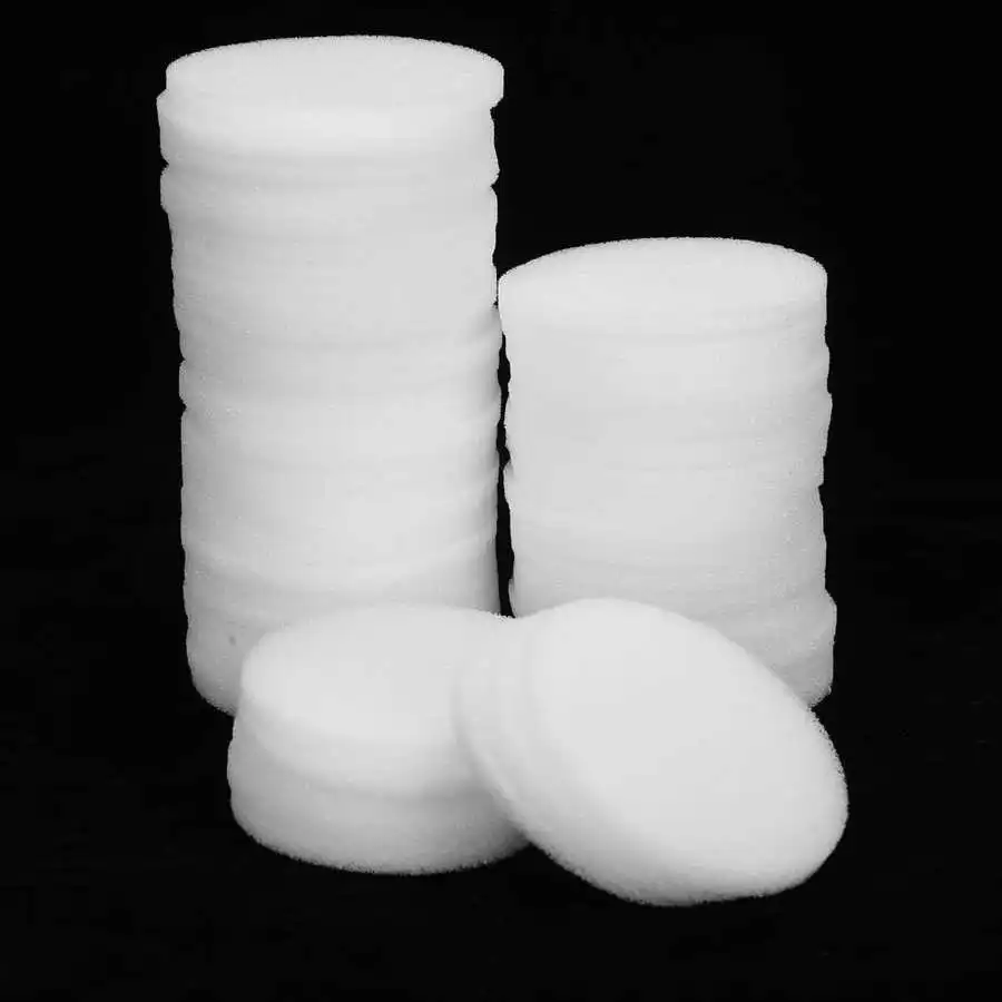 Disposable Dental Clean Sponge Pads Soft Dental Endo Files Cleaning Foam Stand Replacement Foam Sponges 50Pcs Dentist Oral Care
