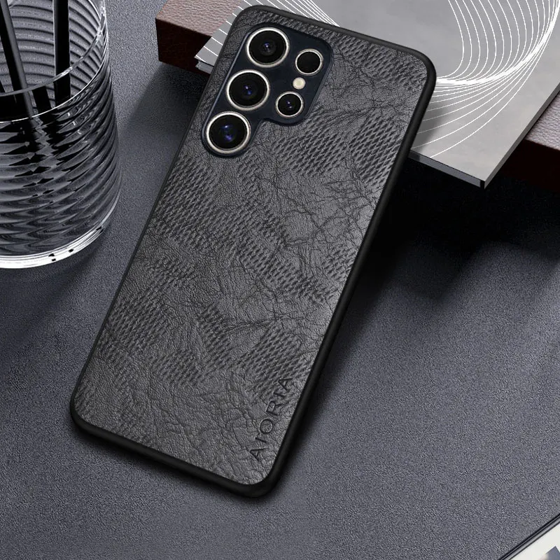 Business Wind Cortex Pattern Leather Cover