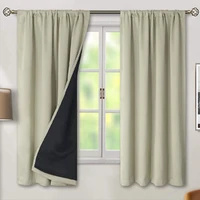High Shade Waterproof Heat Insulation Indoor Outdoor Curtains Door Curtains Decoration Home Garden 3