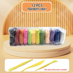 Vibrant Air - Dry Clay Set with Carving Tools for Creative DIY Crafts and Gifts (12 colors)