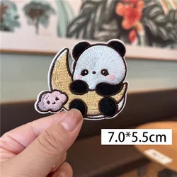 Panda Planet Self - Adhesive Embroidery Patches - Versatile Decorative Appliques for Clothing, Accessories, and DIY Projects (Embroidery Patches F)
