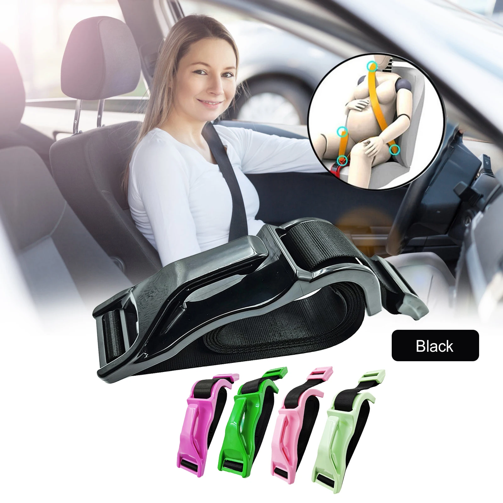 Universal Pregnant Car Seat Belt Driving Safety Comfortable Adjust Belt For Pregnant Women Belly