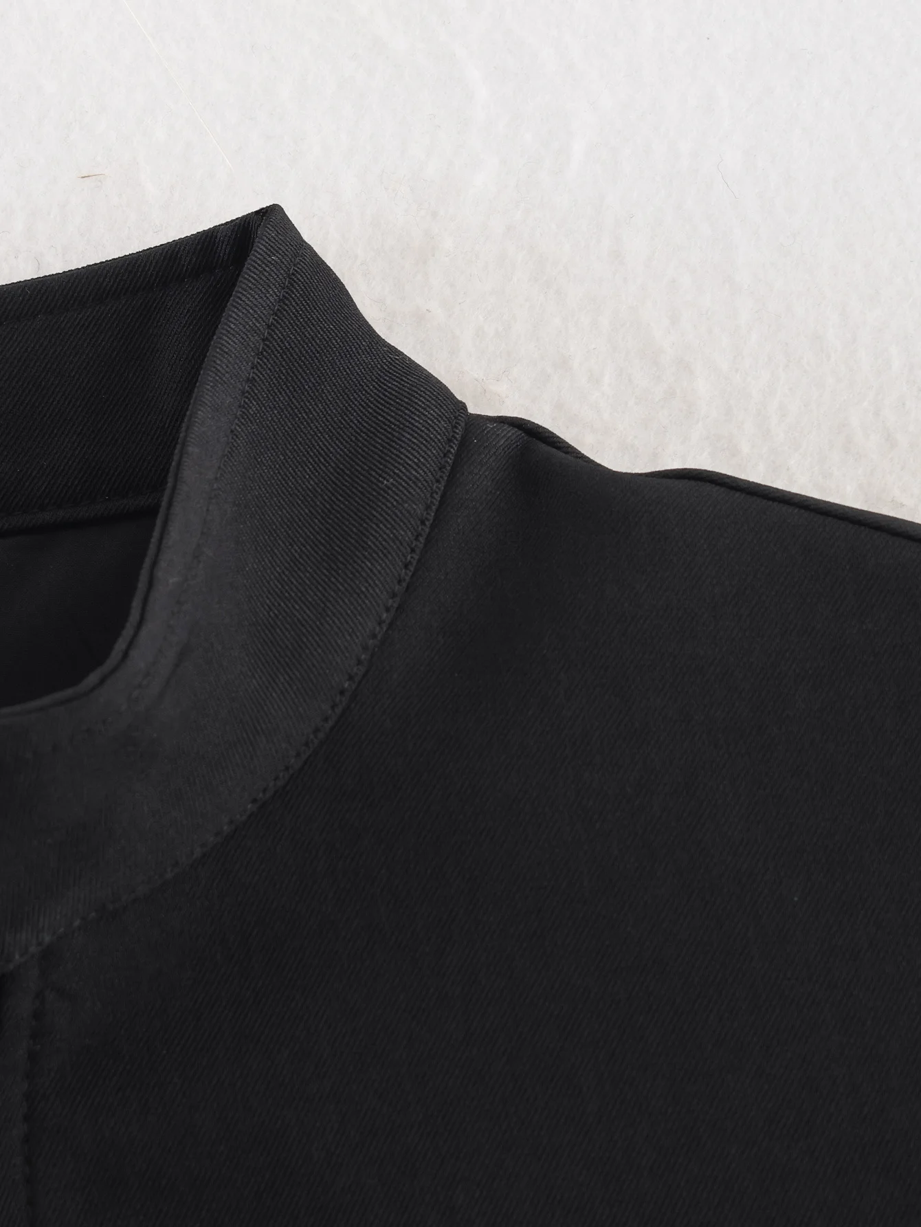 HH Frau Frühjahr Mode Stehen Kragen Zipper Tasche Dekoration Ärmellose Kurze Mantel Weibliche Beiläufige Lose Warm Halten Jacke – Detail 8