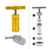 Durable Alloy Metal Compressor Presser T shaped Mini Tobacco Herb Press Squeezer Press Handle Tool Heavy Duty Durable Anodized 4