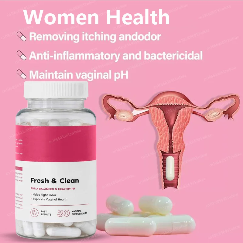 Vaginal Health Supplement Capsules for Women PH Balance for Vaginal Odor & Flora Relieve Itching