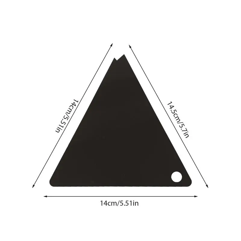 Snowboard Wax Scraper Triangle Portable Black Ski Wax Remover Snowboard Wax Removal Tool Accessories Repair Maintenance Gear 6
